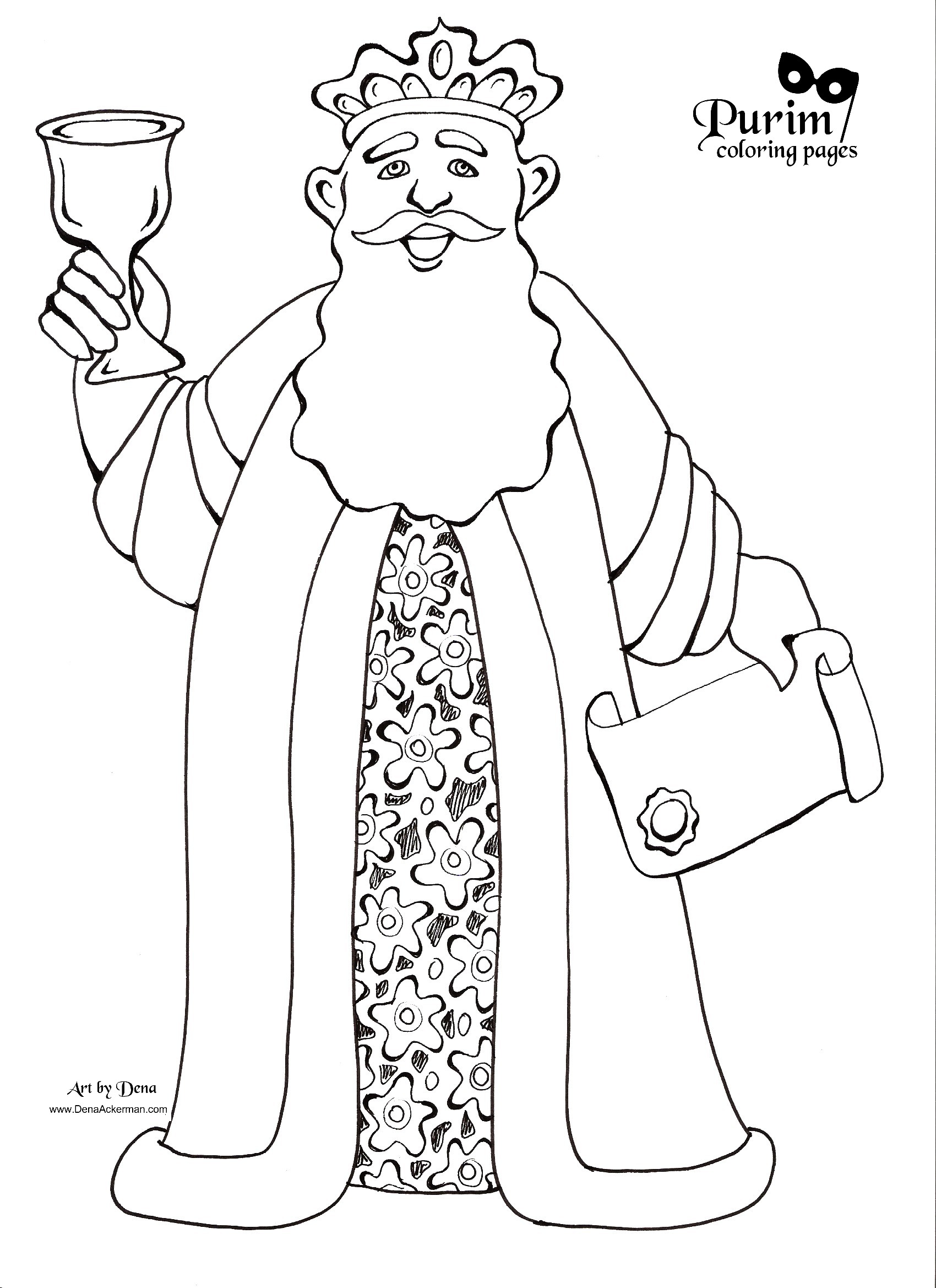 purim-coloring-pages